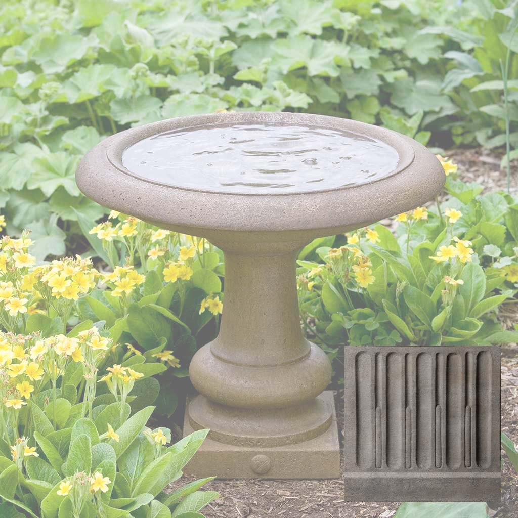 Williamsburg Summer House Birdbath