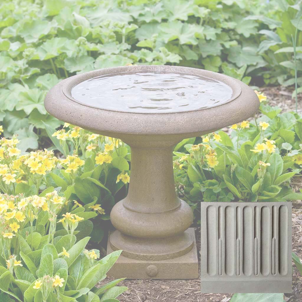 Williamsburg Summer House Birdbath