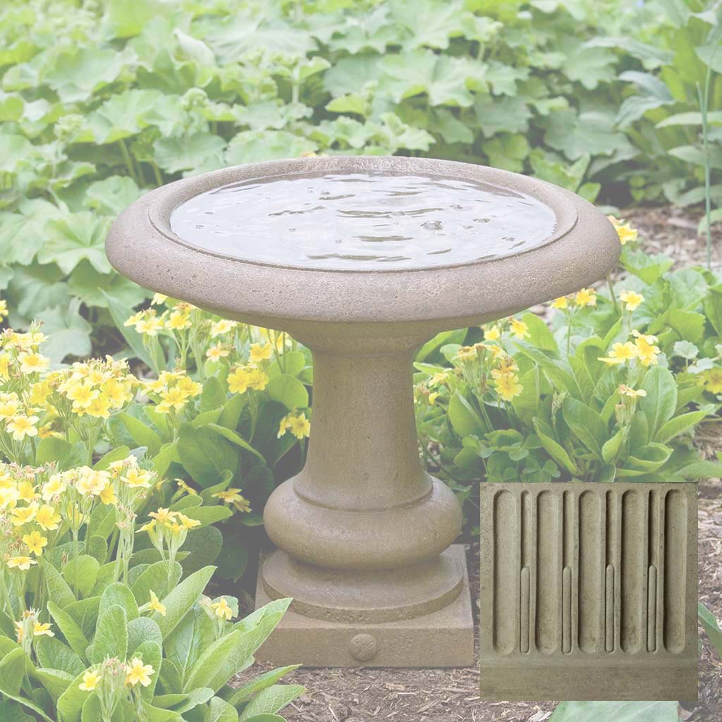 Williamsburg Summer House Birdbath